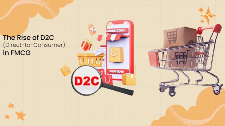 A market research chart showing the exponential growth of D2C brands in the Indian retail sector