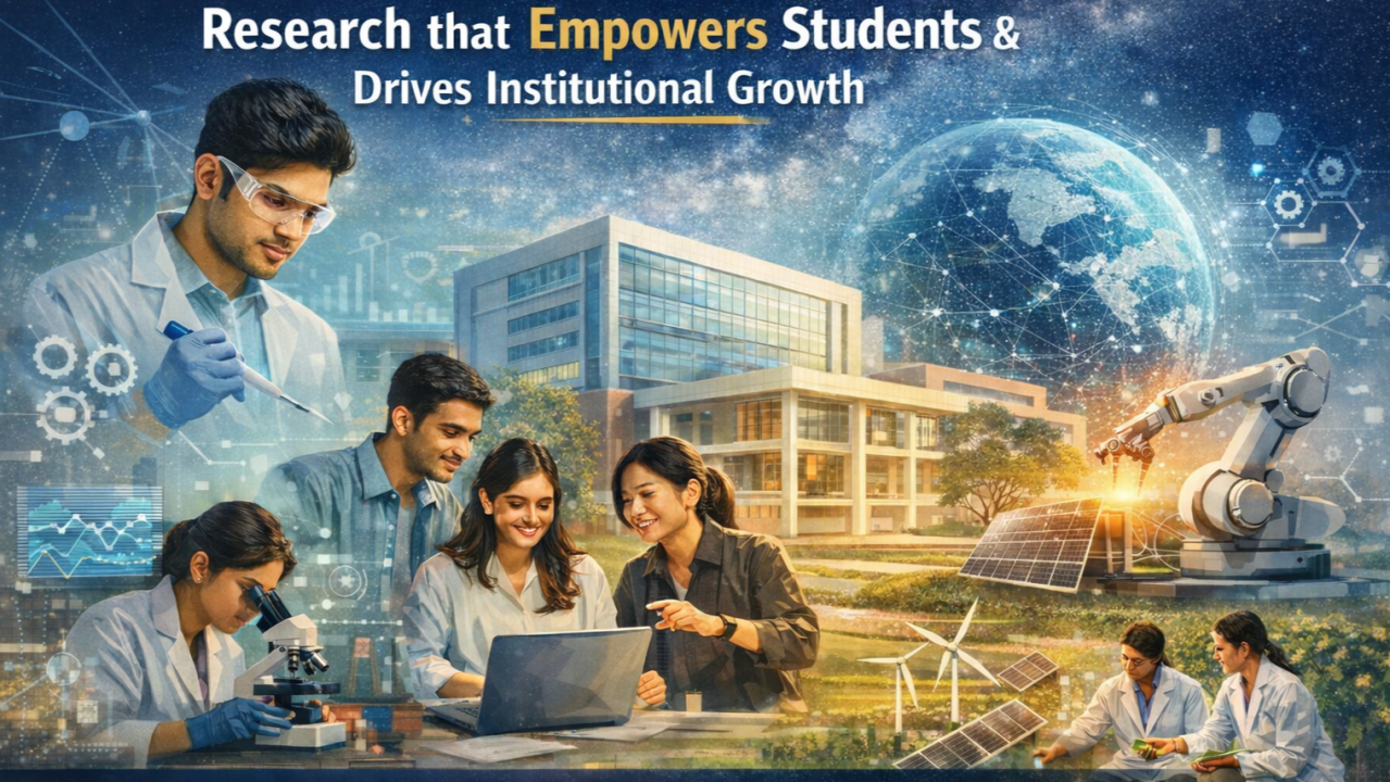 A professional academic environment with research papers and data charts, representing McKinley Research’s Delhi-based consultancy.