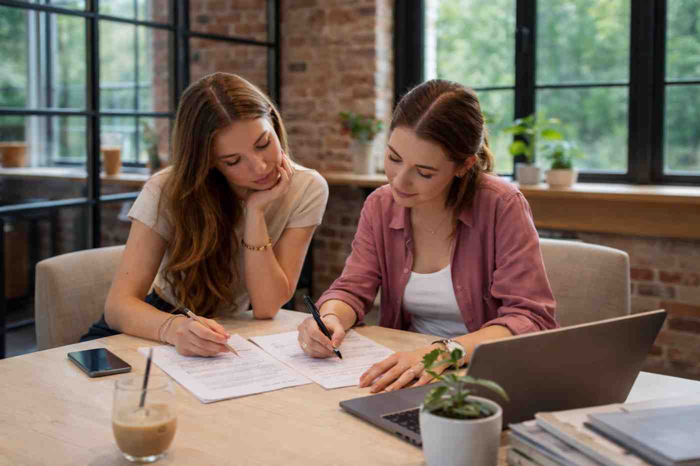 Professional researchers collaborating on a high-level academic paper at McKinley Research.