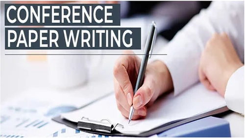 A professional academic presenting research findings at an international conference, with a focus on clear data visualization and scholarly engagement.